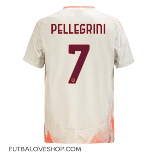 Dres AS Roma Lorenzo Pellegrini #7 Preč 2024-25 Krátky Rukáv